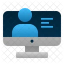 Online Learning Course Digital Icon