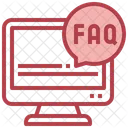 컴퓨터 FAQ 온라인 FAQ 질문 아이콘