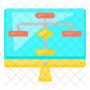 Computer Flow Chart  Icon