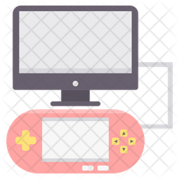 Computer Games Icon - Download in Flat Style