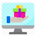 Computer Gift Online Gift Present Icon