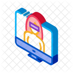 Computer Hacker  Icon