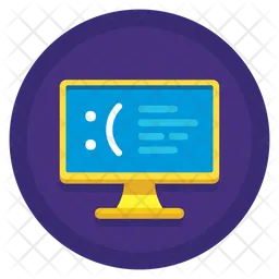 Computer Health Icon - Download in Flat Style