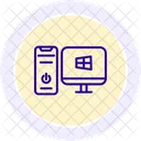 Computer Line Icon Icon