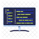 Computer Monitor Programming Icon