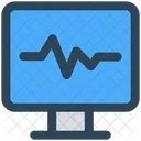 Medical Computer Pulse Icon