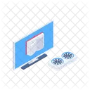 Computer Desk Open Book Icon