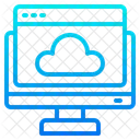 Computer Browser Cloud Icon