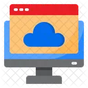 Computer Browser Cloud Icon