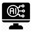 Computer Artificial Intelligence Business Intelligence Icon