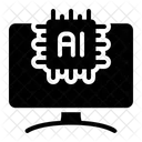 Computer Artificial Intelligence Reverse Engineering Icon