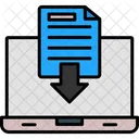 Computer Document Download Icon