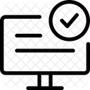 Checkliste für Computerinhalte  Symbol