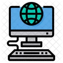 월드 와이드 웹 컴퓨터 웹 개발 아이콘