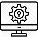 Computer Konfigurieren Antivirensoftware Internetsicherheit Symbol