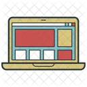 Computer, Laptop, Notebook, Netbook, Portable, Color  Icon