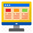 Computer Layout Template Content Icon