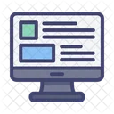Computer Layout  Icon