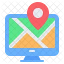 Computer Map  Icon