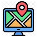 Computer Map Online Map Location Icon
