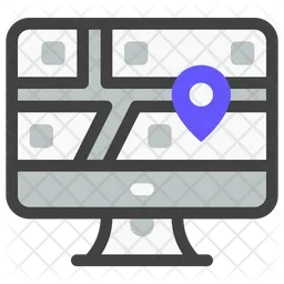 Computer map  Icon