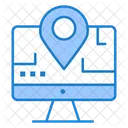 Computer Map App Map Location Computer Map Icon