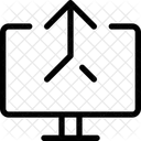 Computer Merge Connection Icon