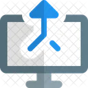 Computer Merge Connection  Icon