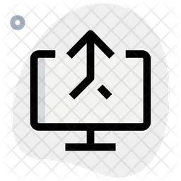 Computer Merge Connection  Icon