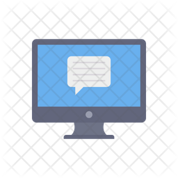 Computer Message Icon - Download in Flat Style