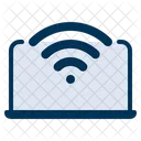 Computer Network Remote Work Laptop Icon