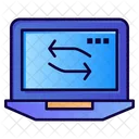 Computer Network Computer Transfer Computer Exchange Icon