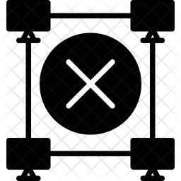 Computer Network Icon - Download in Glyph Style