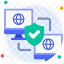 Computer Network Internet Shield Icon