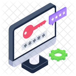 Computer Passkey  Icon