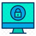 Lock Computer Secure Computer Protected Computer Icon
