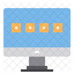 コンピュータのパスワード  アイコン