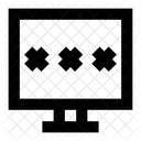 System Password Monitor Password Computer Password Icon