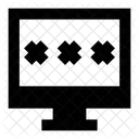 System Password Monitor Password Computer Password Icon