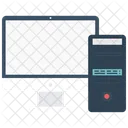 Computer Pc Tower And Monitor Pc Computer Icon
