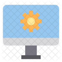 Computer Process Icon - Download in Flat Style