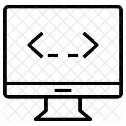 Computer Programming Icon - Download in Line Style