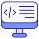 Computer Programming Coding Development Icon