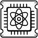 Computer Quantistico Chip Di Computer Calcolo Del Computer Icon