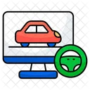 Computer Racing Game Online Game Webgame Icon