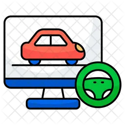 Computer racing game  Icon