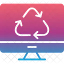 Computer Recycle Lcd Recycle Recycling Process Icon