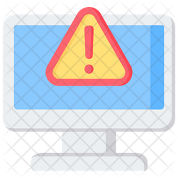 Computer Risk Icon - Download in Flat Style