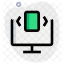 Horizontaler Computerschieberegler  Symbol