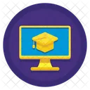 Computer Science Degree Online Graduation Online Education Icon